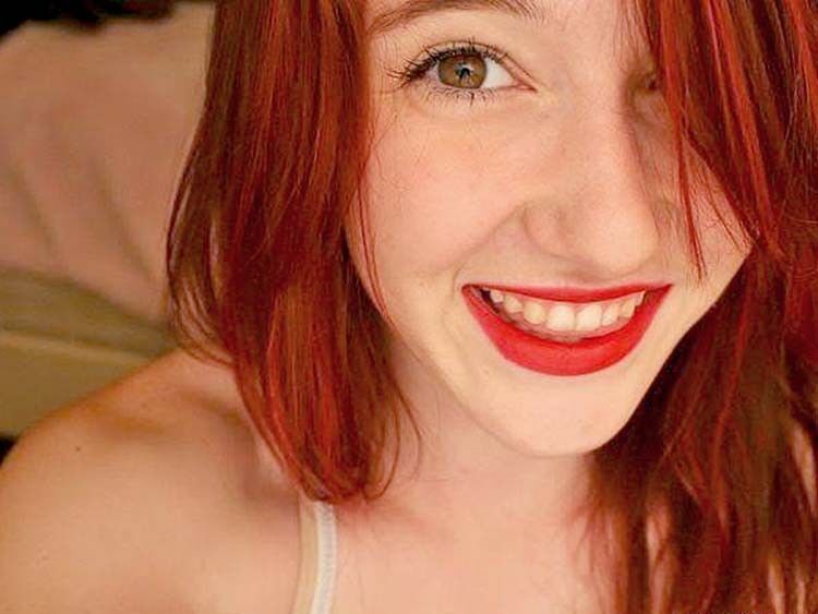 Fantastic tits on this redhead