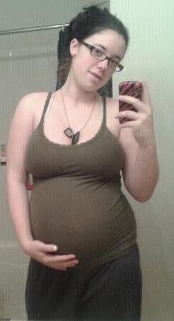 Pregnant Military Girl