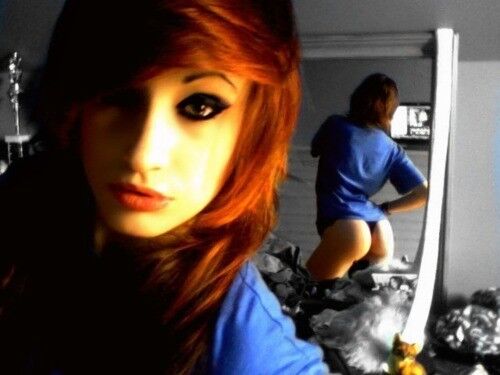 Young emo redhead with an amazing body