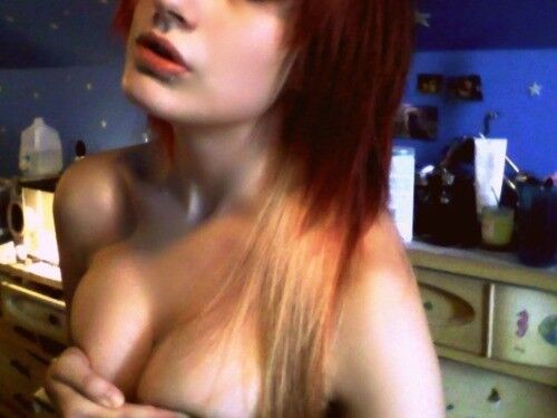 Young emo redhead with an amazing body