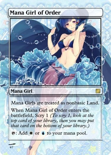 Sexy MTG Proxies: Mana Girls