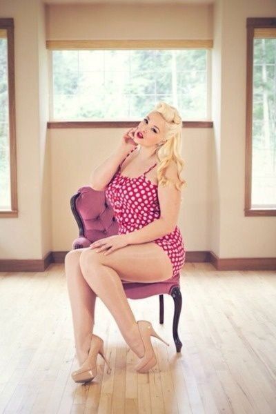 plus size pinups