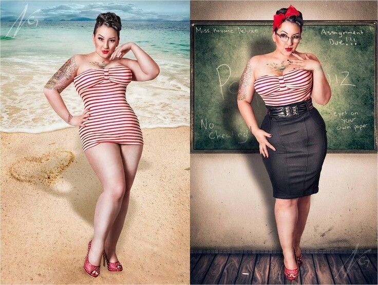 plus size pinups