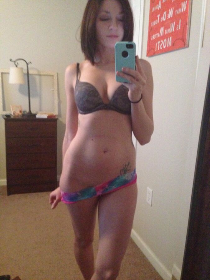 Perfect Brunette Selfshot Teen