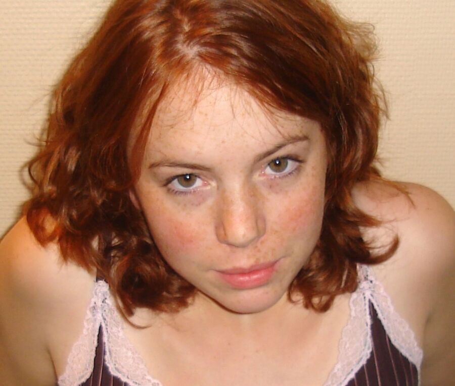 Busty Green Eyed Ginger Blowjob