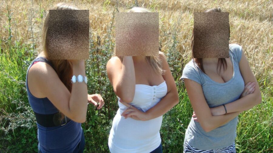 My GF (white shirt) with friends