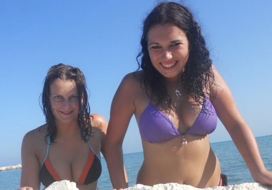 Busty Friends On The Beach