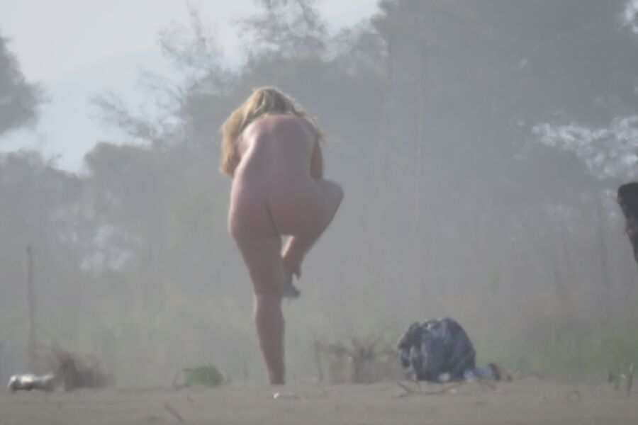 Esposa BBW na praia