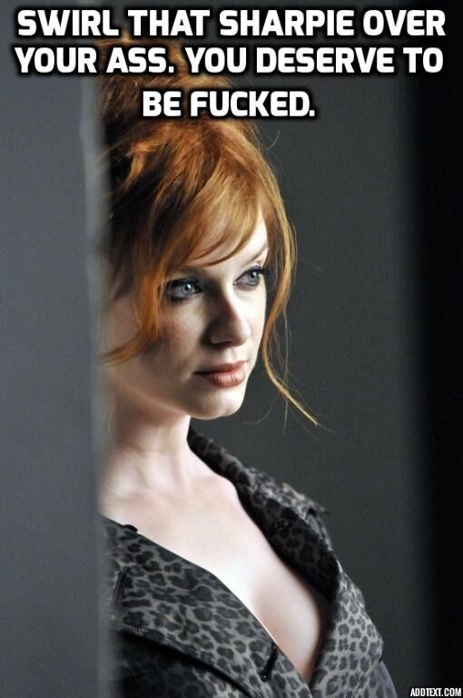 Christina Hendricks Caption Instructions