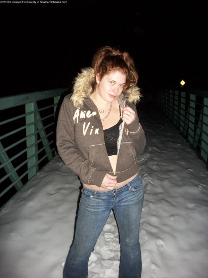 Julie Hot in Snow