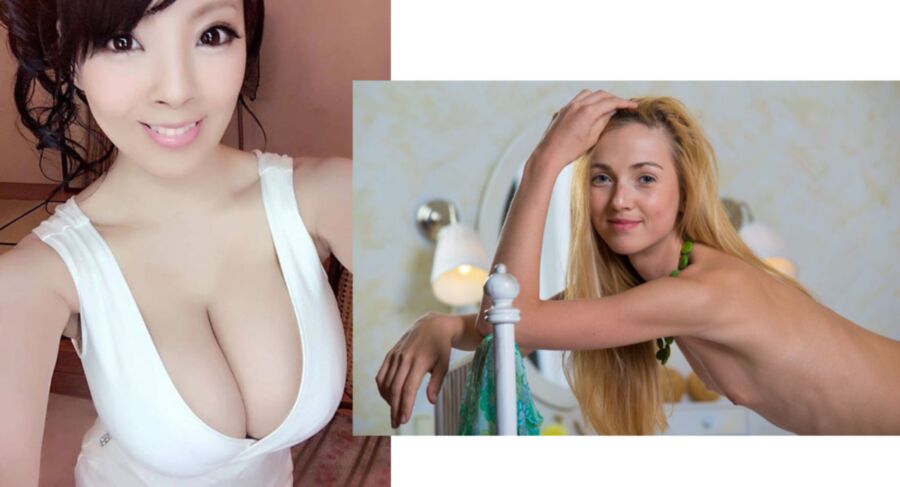 巨乳アジア人 vs 平らな白人女性 V (固定観念の逆転)