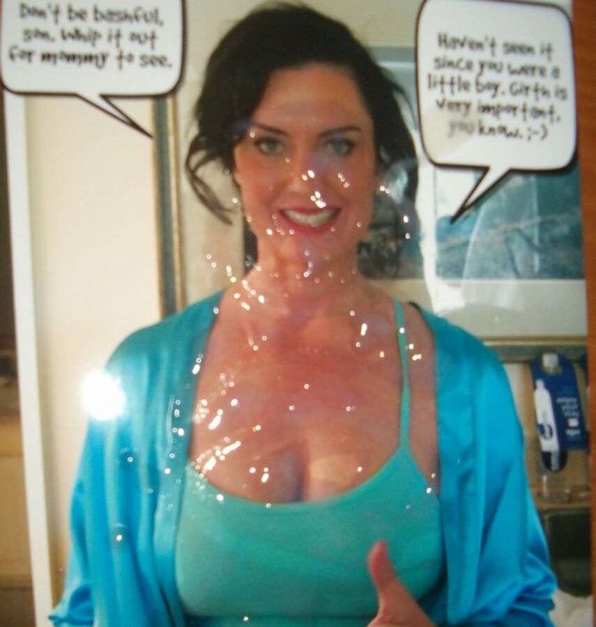 A hot stepmom captioned and bathed XD