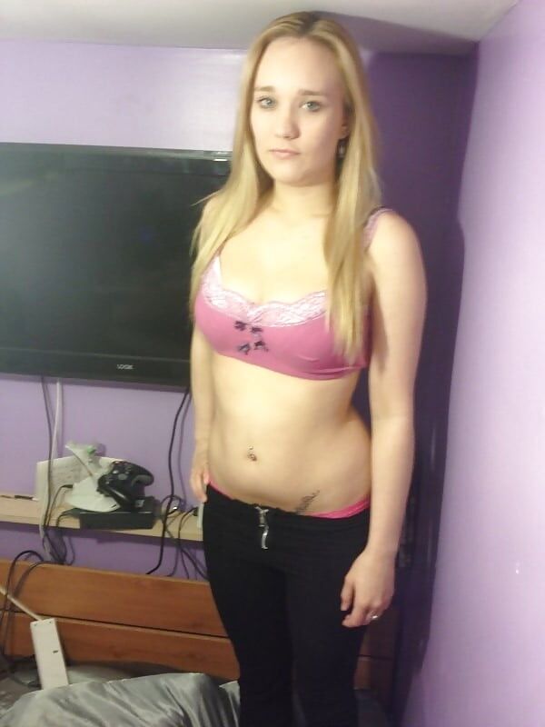 Chav Slag Blonde Gros Seins