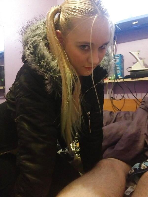 Chav Slag Blonde Gros Seins