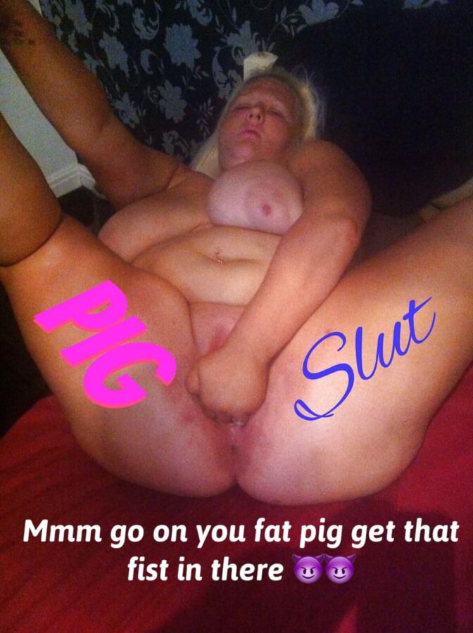 BBW Chav Slut Pig Lin con subtítulos