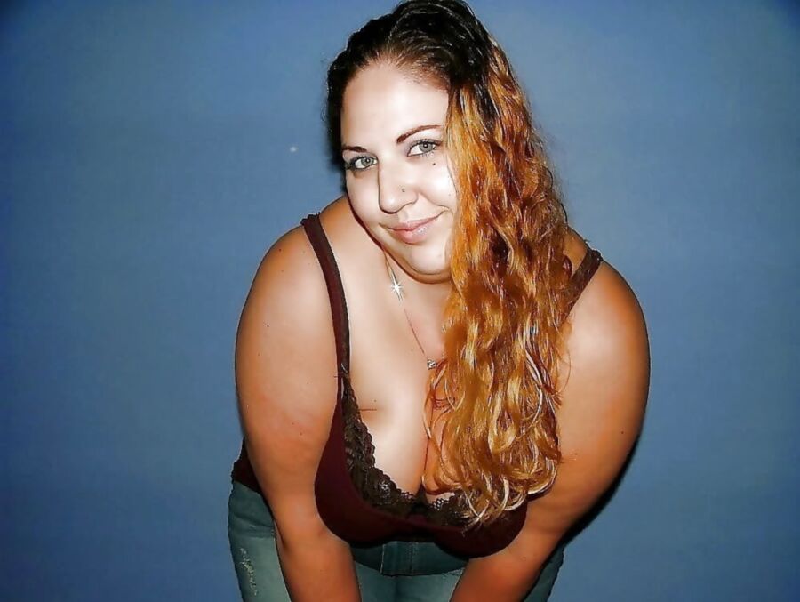 Perfect big titted BBW with awesome belly