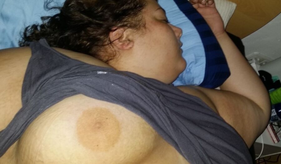 Sleeping Amateur Fat Slut Exposed