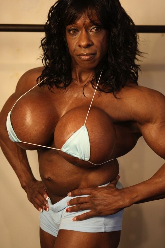 Ebony Female Bodybuilders - Yvette Bova - Big in the Gym