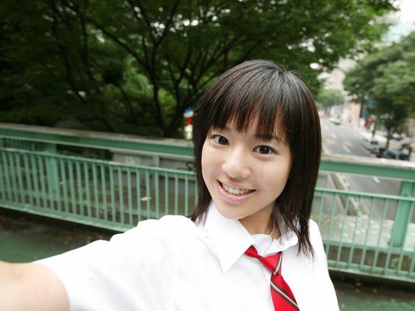 Aoi Sola takes off her school uniform