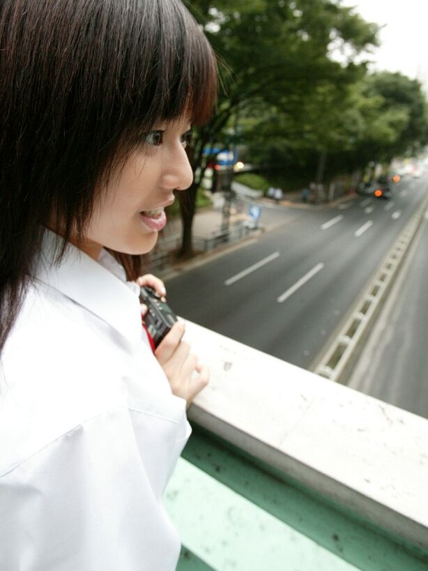 Aoi Sola takes off her school uniform