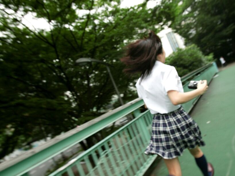 Aoi Sola takes off her school uniform