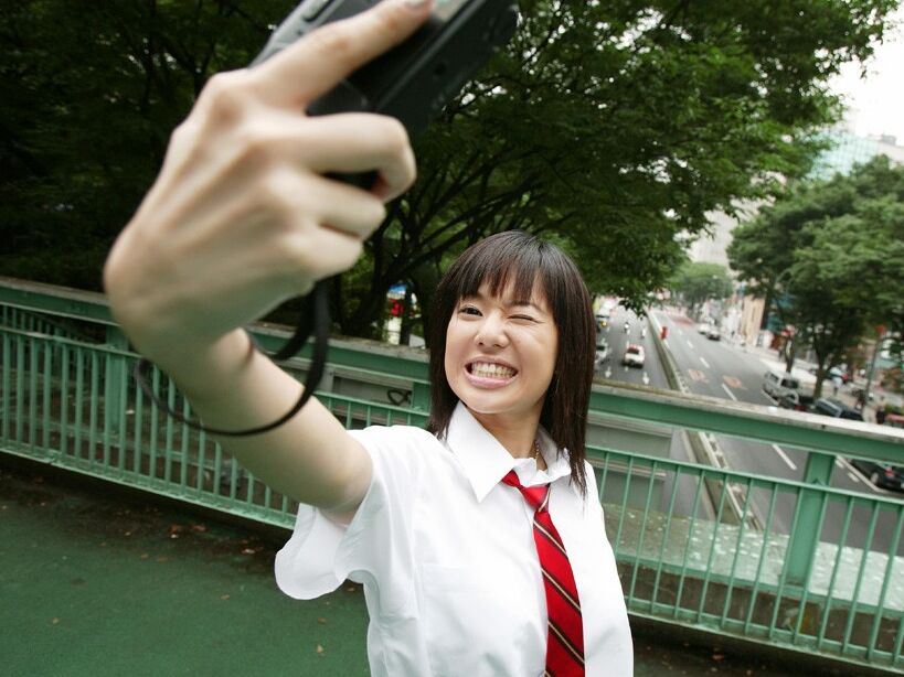 Aoi Sola takes off her school uniform