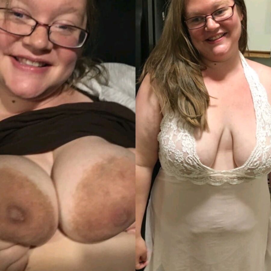 BBW Sarah dressed and undressed