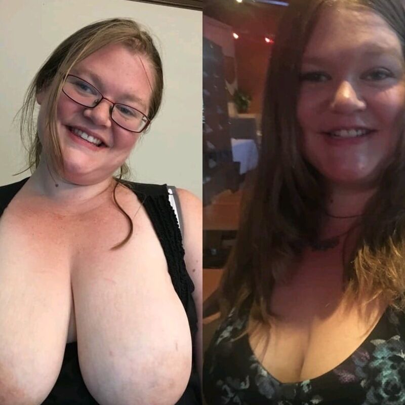 BBW Sarah dressed and undressed