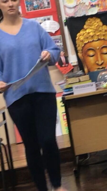 Candids of hot teacher