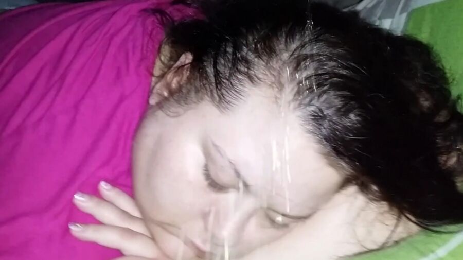 Piss On Sleeping Fat Slut