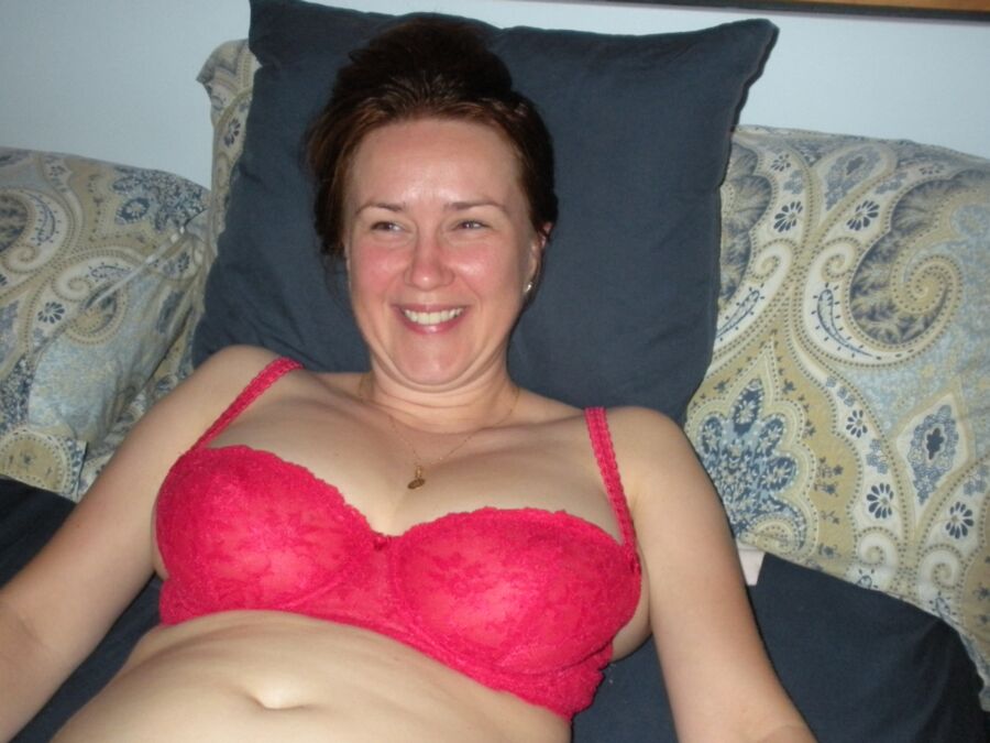 Red bra and panties