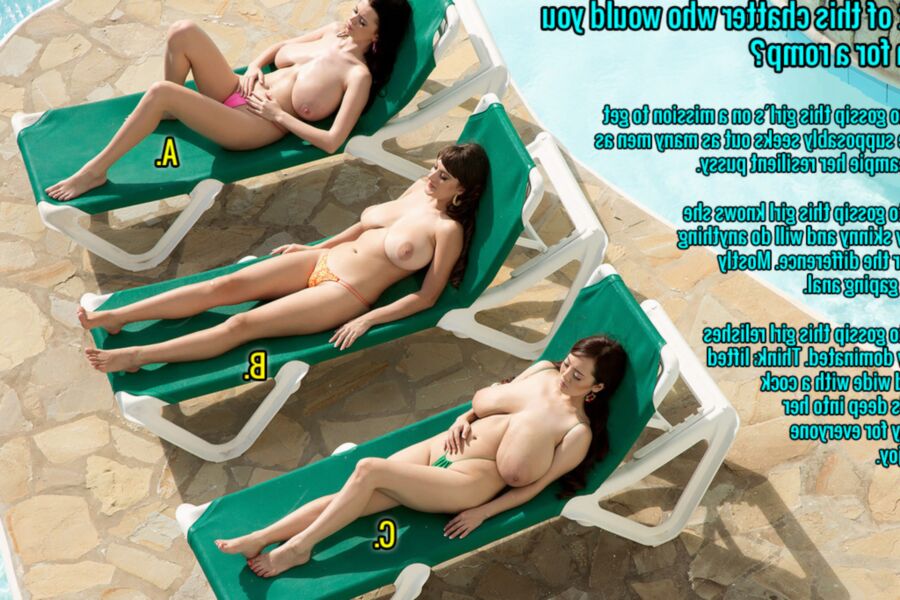 [Caption PIC] Tough Choices on Titty Island [Quiz]