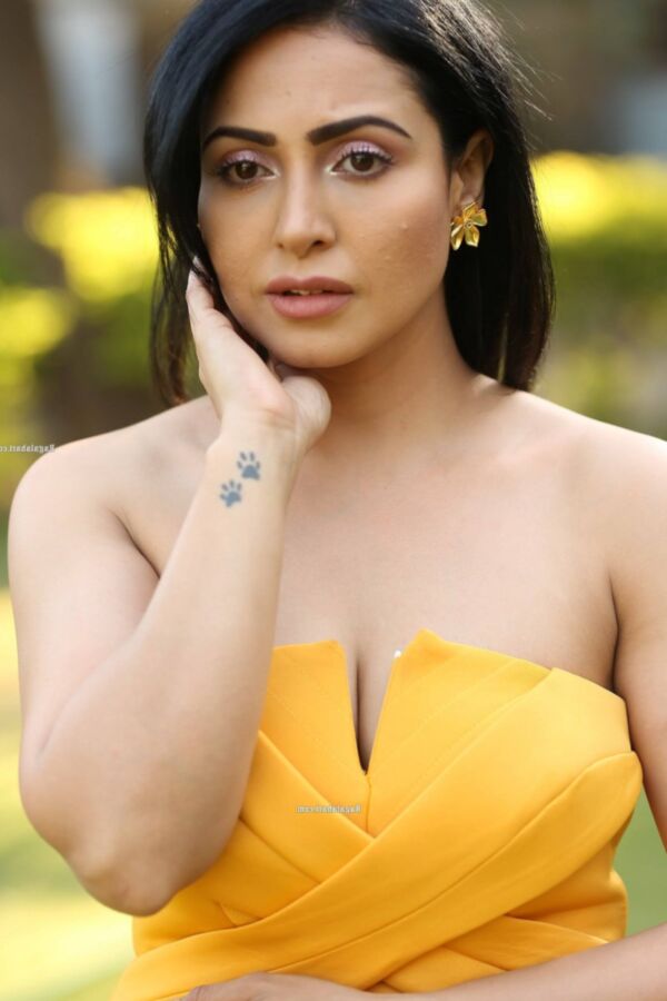 Nandini Rai- Beautiful Indian Bollywood Diva in Yellow Dress