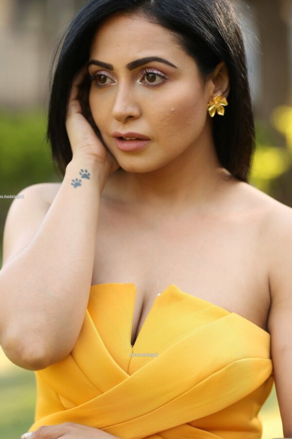 Nandini Rai- Beautiful Indian Bollywood Diva in Yellow Dress