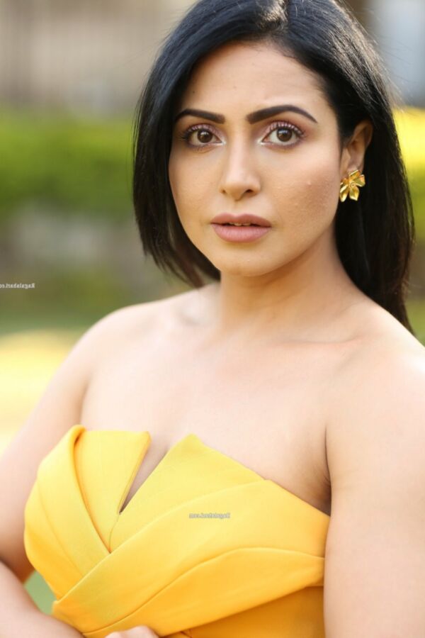 Nandini Rai- Beautiful Indian Bollywood Diva in Yellow Dress