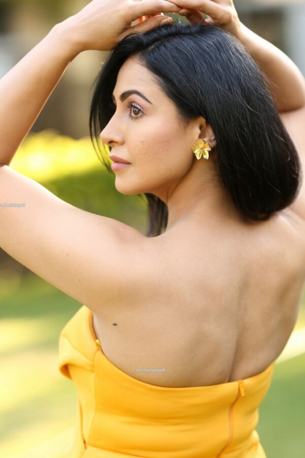 Nandini Rai- Beautiful Indian Bollywood Diva in Yellow Dress