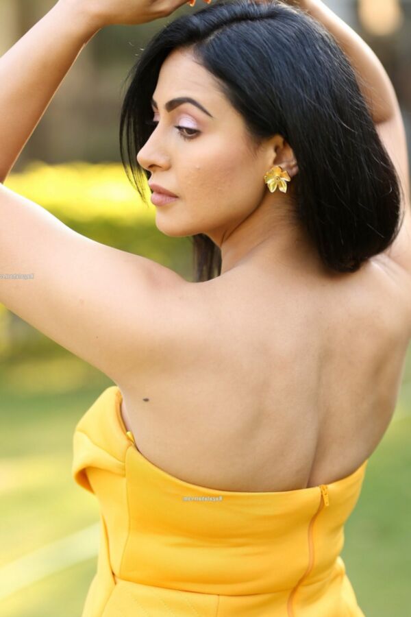 Nandini Rai- Beautiful Indian Bollywood Diva in Yellow Dress