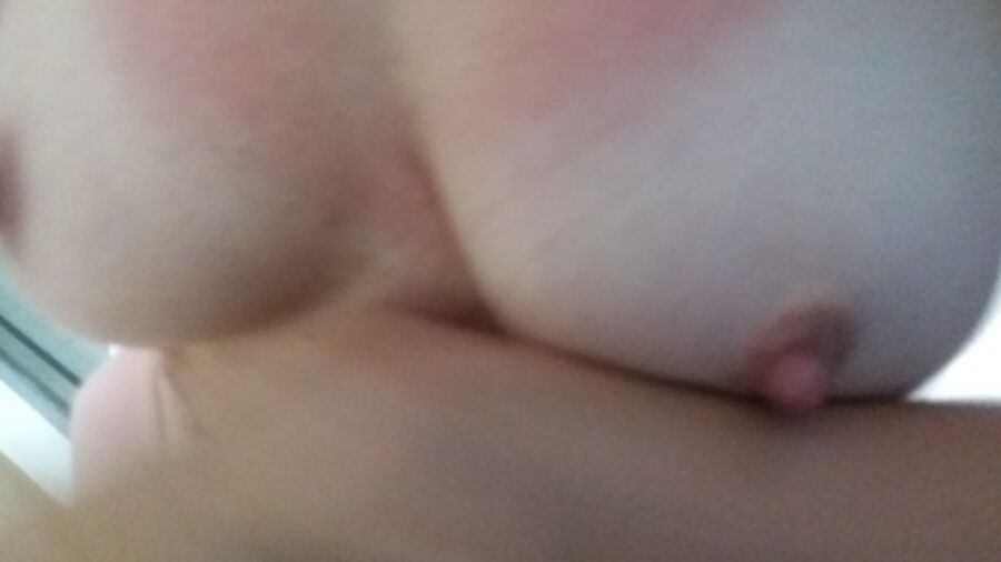 my hanging titties and horny nipples