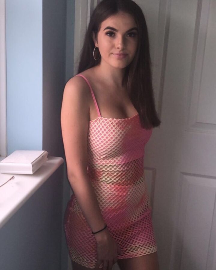 Skinny Bimbo Teen Whore Big Tits Short Dress