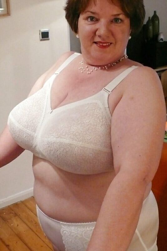 White BRAS on big tits