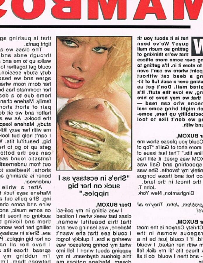 Janvier 1991 Magazine Buxom