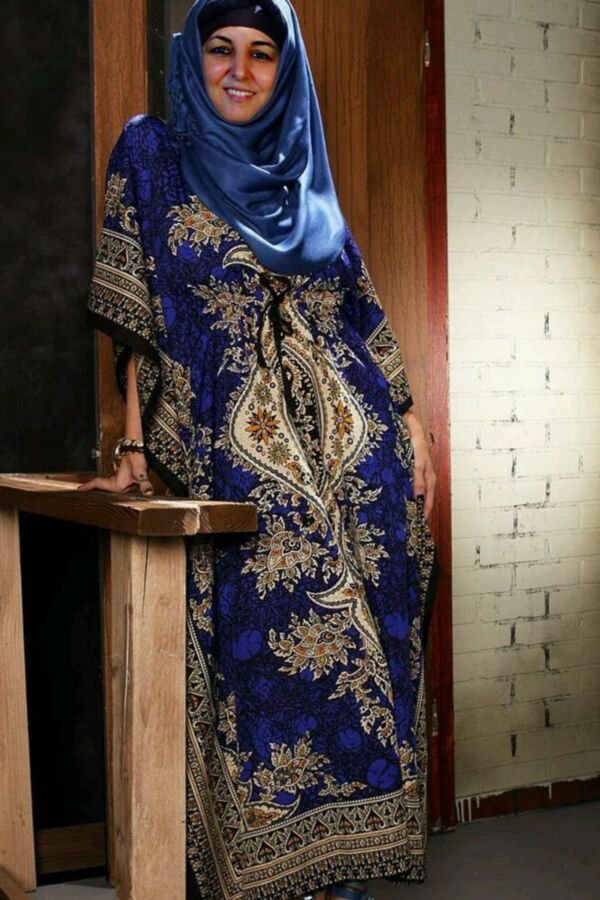 Abeer Blue Hijab Milf