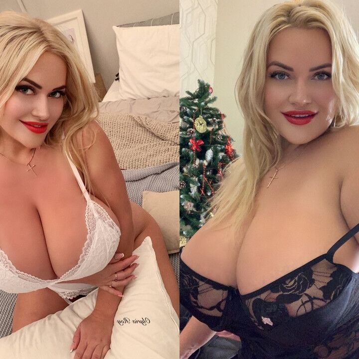 Warm christmas with busty friends