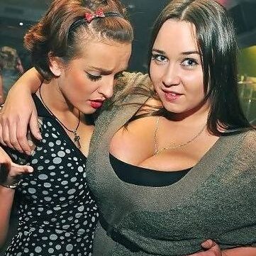 Big tit envy, girls looking at friends bigger tits