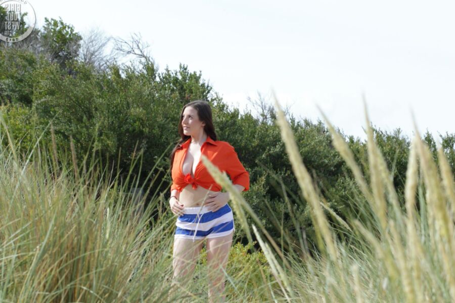 Angela White - not someone you&#;d see at Holkham dunes