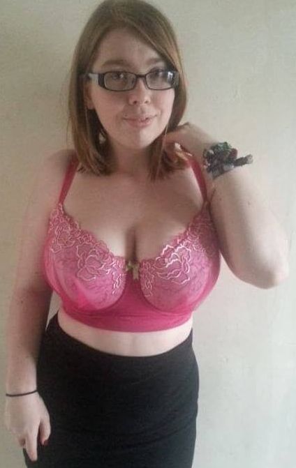 Busty cutie posing in sexy bras and lingerie