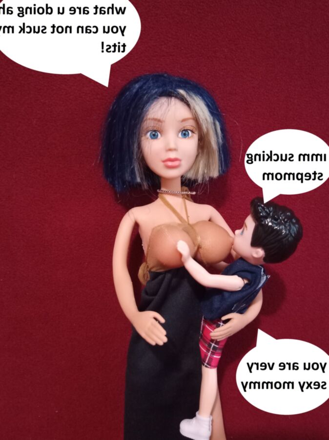 Sexy Stepmom Doll With Stepson BigTits Family