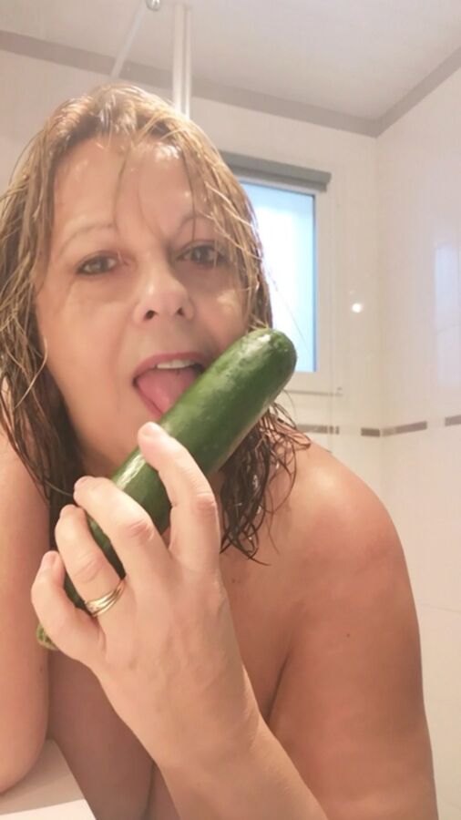 cucumber in the shower