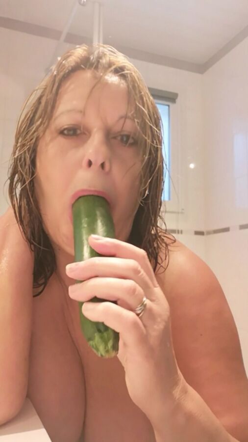 cucumber in the shower