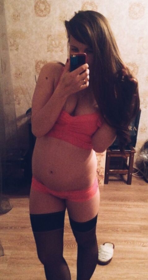 Russian sexy pregnant bitch